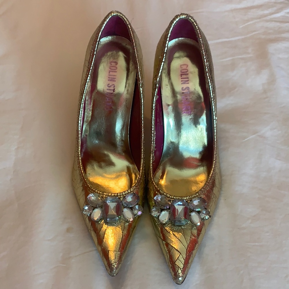 Colin Stuart | Gold Jewelry Heels | Women’s Size 6M